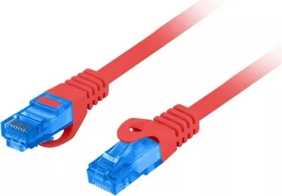Patchcord Lanberg CAT.6A 1M e kuqe