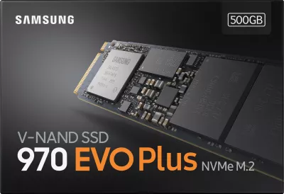 SSD Samsung 970 EVO Plus, 500 GB, M.2, 3500 MB/s