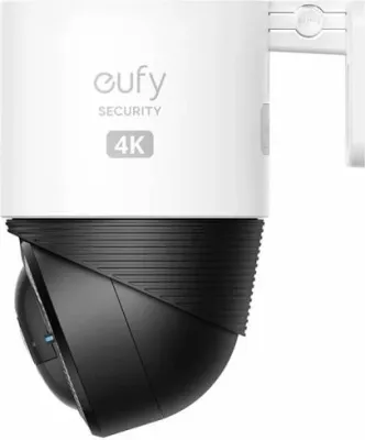 Kamerë sigurie e jashtme wireless ANKER eufy Security S330 4G LTE / Wi‑Fi, 4K, PTZ 360°, panel solar, bateri 9400 mAh, microSD deri 128 GB, me SIM + panel solar, bardhë