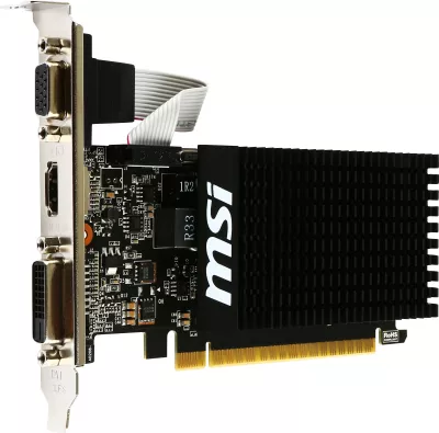 Kartelë grafike MSI GT 710 2GD3H LP, GeForce GT 710, 2 GB, GDDR3, 64 bit, e zezë