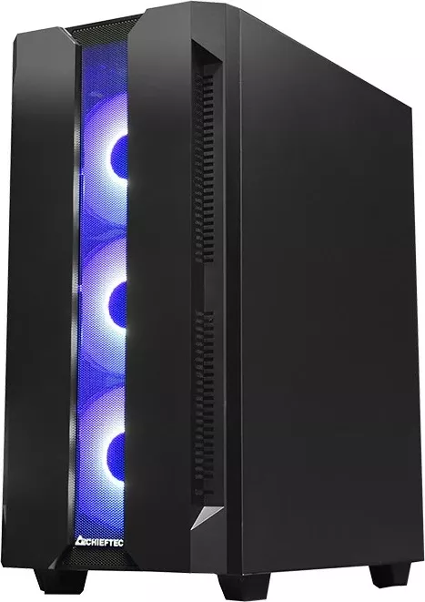 Kasë Chieftec Hunter GS-01B-OP, midi tower, xham i temperuar, RGB, e zezë