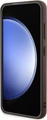 Mbështjellës Guess 4G Metal Gold Logo për Samsung Galaxy A55, Kafe
