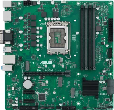 Pllakë amë ASUS PRO B760M-C-CSM, Intel, LGA 1700, DDR5-SDRAM, 128 GB