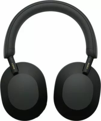 Kufje Sony WH-1000XM5 Bluetooth me ANC dhe mikrofon, të zeza, set me këllëf