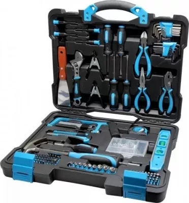 Set veglash MEGA 58144 144 copë, zi/kaltër