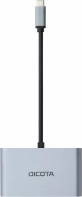 Docking station DICOTA D32064, USB Type-C, Silver