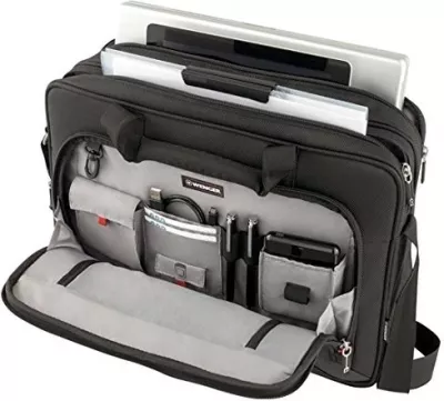Çantë laptopi Wenger Prospectus 14.1-15.6 inç, e zezë