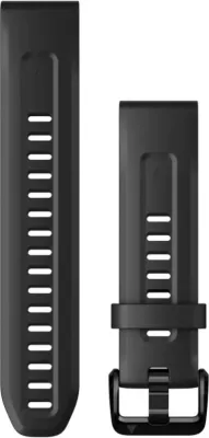Rrip për smartwatch Garmin QuickFit® 20 Bands, Silicone, Black
