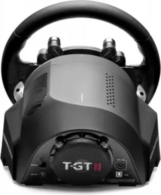 Timon garash Thrustmaster T-GT II, GT Wheel + Base, për PS5/PS4/PC, Force Feedback 40W, USB/Bluetooth, pack pa pedale, i zi