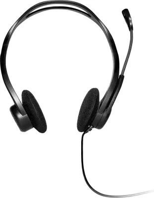 Kufje LOGITECH PC960, USB me kabllo, stereo, on-ear, me mikrofon, të zeza