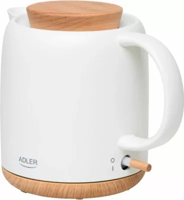 Çajnik elektrik Adler AD1304, 1.0 L, keramik, 1200 W, ecru