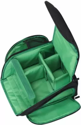 çantë kamere RIVACASE 7470 PS SLR, sling për DSLR, ndarje të rregullueshme, xhep për tablet, mbulesë shiu, e zezë