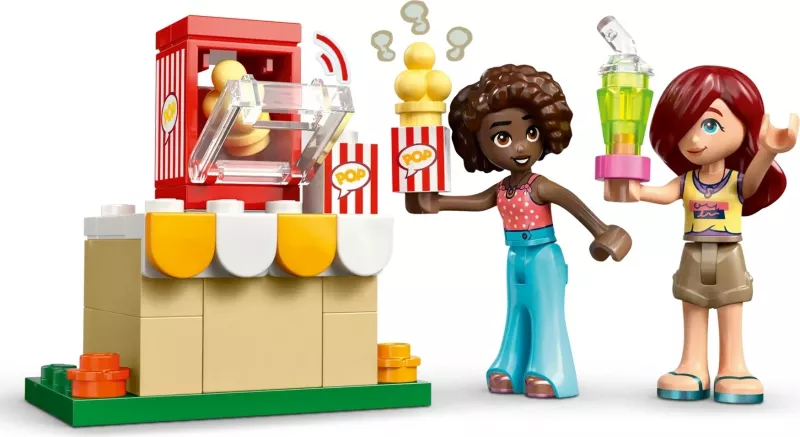 Set lodrash LEGO Friends 42642 Friendship Movie Night, 154 pjesë, me 2 minifigura