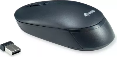 Tastierë me maus wireless Equip, QWERTY ES, full-size, e zezë