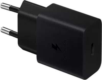 Karikues muri USB-C, Samsung, EP-T1510NBEGEU, Fast Charging 15W, prizë EU, e zezë