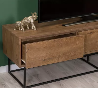 Set mobiljesh për dhomë dite Skye Decor, Laxus Takım 19, ngjyrë arre dhe e zezë