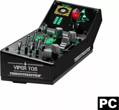 Panel kontrolli fluturimi Thrustmaster Viper Panel, 43 butona, i ndriçuar, për PC, i zi