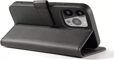 Mbështjellës magnetik me kapak Hurtel për Samsung Galaxy S24 FE, i zi