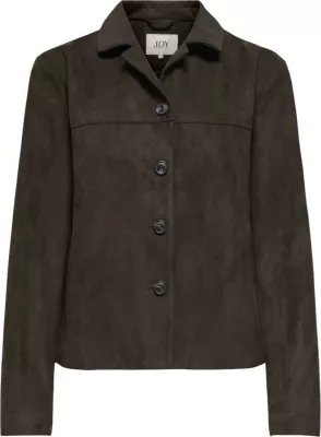 Jakne femra Jacqueline de Yong JDYNICO Faux Suede, kafe e errët [Madhësia: XS]