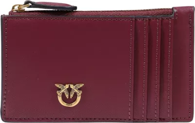 Portofol kartash Pinko Airone Vitello Seta 100251 A0F1 për femra, vjollcë rrushi