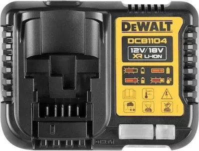 Karikues i shpejtë DeWALT DCB1104, 12V/18V, për bateri Li-Ion, i zi