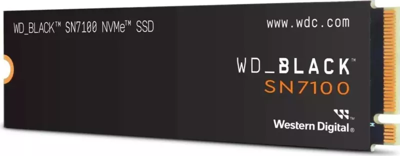 Disk SSD WD Black SN7100 1TB, M.2 PCIe NVMe, e zezë