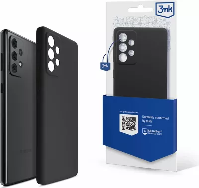 Mbështjellës silikon Samsung Galaxy A53 5G 3mk, i zi