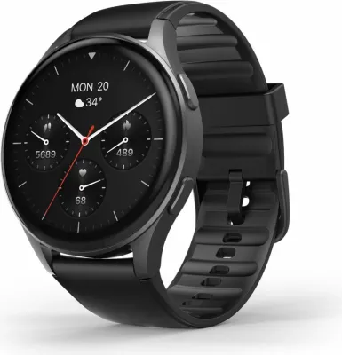 Smartwatch Hama 8900 GPS AMOLED 1.43", rrip silikoni, e zezë