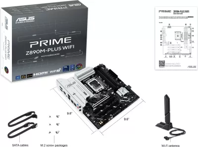 Pllakë amë ASUS PRIME Z890M-PLUS WIFI, Intel, LGA 1851, DDR5, 192 GB