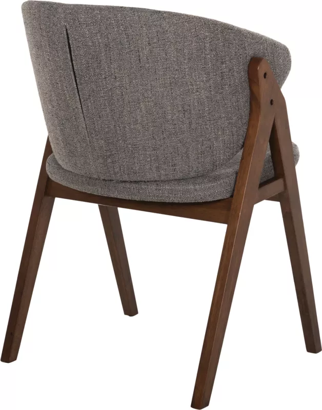 Karrige për ngrënie HANA FH9746.02 dru gome ngjyrë arre-stof ngjyrë gri 55x60x84H cm., set prej 2 copë