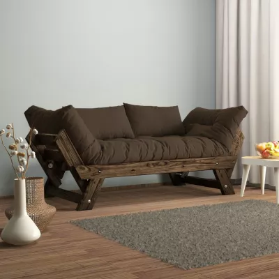 Divan kopshti dy vendësh, Skye Decor, ngjyrë arre dhe kafe, CPT8120-210