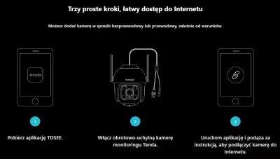 Kamerë IP Tenda RH7-WCA 4MP Pan/Tilt Wi‑Fi IP65 microSD deri 256GB e bardhë