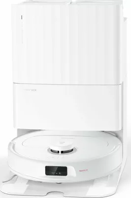 Robot fshesë me korrent Roborock QRevo MaxV 7000Pa me dok zbrazës/larës + mop, Wi‑Fi, 180 min, e bardhë