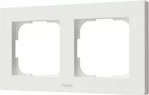 Kornizë për switch AQARA H2 EU FE-X01D-W, dyfishe (2-gang) 86×157 mm, e bardhë