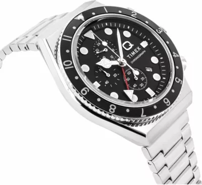 Orë dore për meshkuj Timex, e zezë