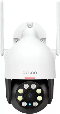 Kamerë IP e jashtme DEKCO DC5L, Wi-Fi, 2K QHD, kënd 166°, bardhë
