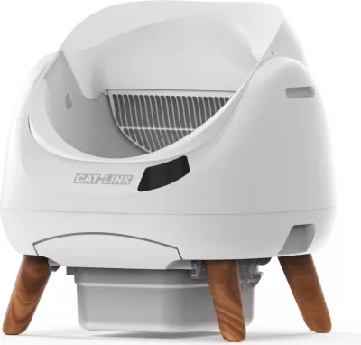 kuti inteligjente për rërë mace CATLINK Open X C08 Scooper, kontroll me aplikacion, Wi‑Fi 2.4/5 GHz, 12 L kontejner mbeturinash, e bardhë