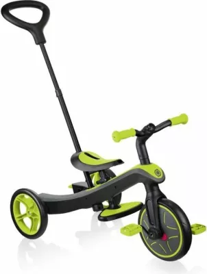 Biçikletë për fëmijë Globber Explorer Trike 4in1, e zezë dhe e verdhë