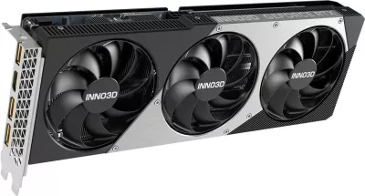 Kartelë grafike Inno3D RTX 5060 Ti Twin X3 OC, 8GB GDDR7, 3 fan, e zezë/gri