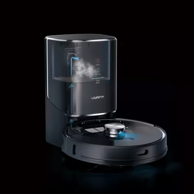 Robot pastrues UWANT U100 me mop, stacion mbushje/pastrimi, i zi