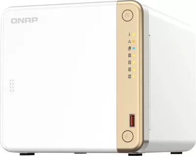 Kasë NAS QNAP TS-462-4G, Intel Celeron N4505, 4 GB RAM DDR4, Tower, Bardhë