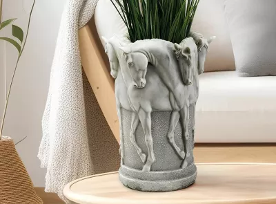 Objekt dekorativ Evila Originals, ngjyrë betoni, CY0336