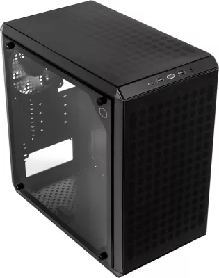 Kasë Cooler Master MasterBox Q300L, Micro ATX/Mini-ITX, xham i temperuar, e zezë