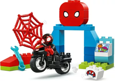 Set ndërtimi LEGO DUPLO Marvel 10424 Spin's Motorcycle Adventure, shumëngjyrësh