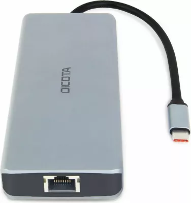 Docking station DICOTA D32065, USB 3.2 Gen 1, HDMI, DisplayPort, Silver