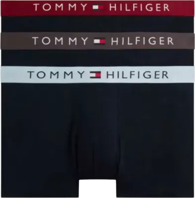 Të brendshme për meshkuj Tommy Hilfiger 3P Trunk WB UM0UM03908, të zeza/blu