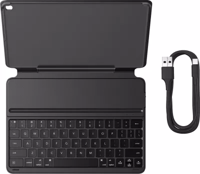 Mbështjellës me tastierë Baseus Brilliance Series për iPad 10.2'' (2019/2020/2021), me USB-C kabllo, e zezë