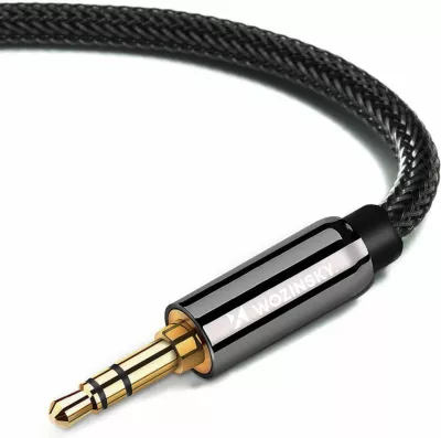 Kabllo audio AUX Wozinsky WACMJB-1M, 1.5m, mini jack 3.5mm, e zezë
