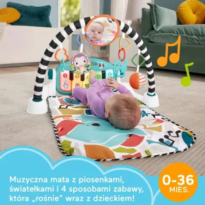 Tapet edukativ me piano Mattel Fisher Price HWY57, shumëngjyrësh