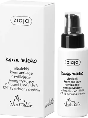 Krem fytyre Ziaja Goat Milk Ultra-Light Anti-Age Cream SPF15 50ml